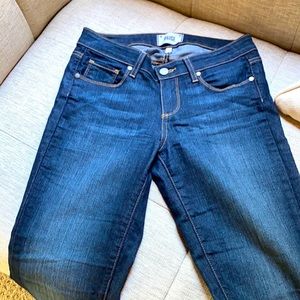 Like new PAIGE bootcut dark blue jeans